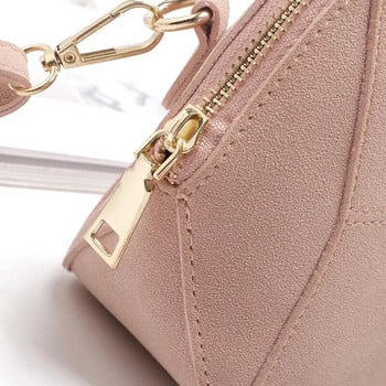 REPRCLA Модни матирани PU кожени чанти за през рамо Candy Color Shell Дамски чанти Crossbody с пискюли Дамски чанти