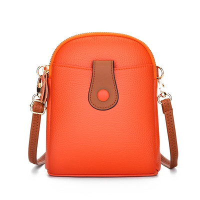 Naiste kott Uus kaasaskantav Messenger väike kott Mini mobiiltelefon käekotid Mood 100% lehma nahast koorekott Suure mahutavusega rahakott
