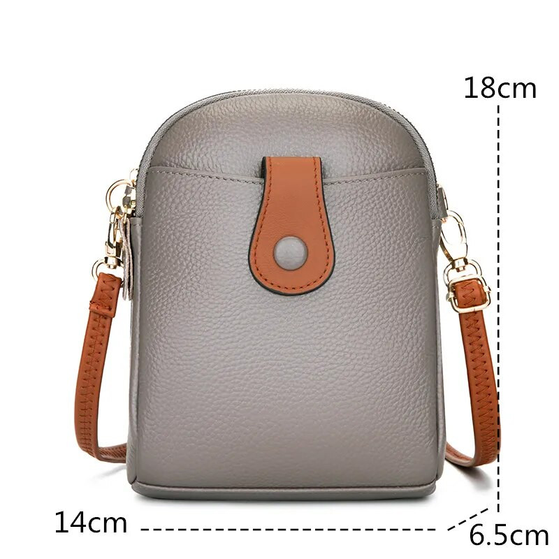 Naiste kott Uus kaasaskantav Messenger väike kott Mini mobiiltelefon käekotid Mood 100% lehma nahast koorekott Suure mahutavusega rahakott