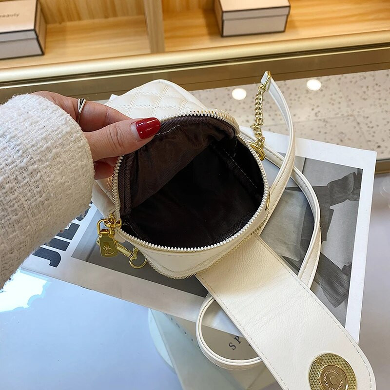 Naiste käekotid Kahekihilised disainerid pöörlevad metallist lukuga õlakotid Mood Uus luksusbrändi naiste käekott