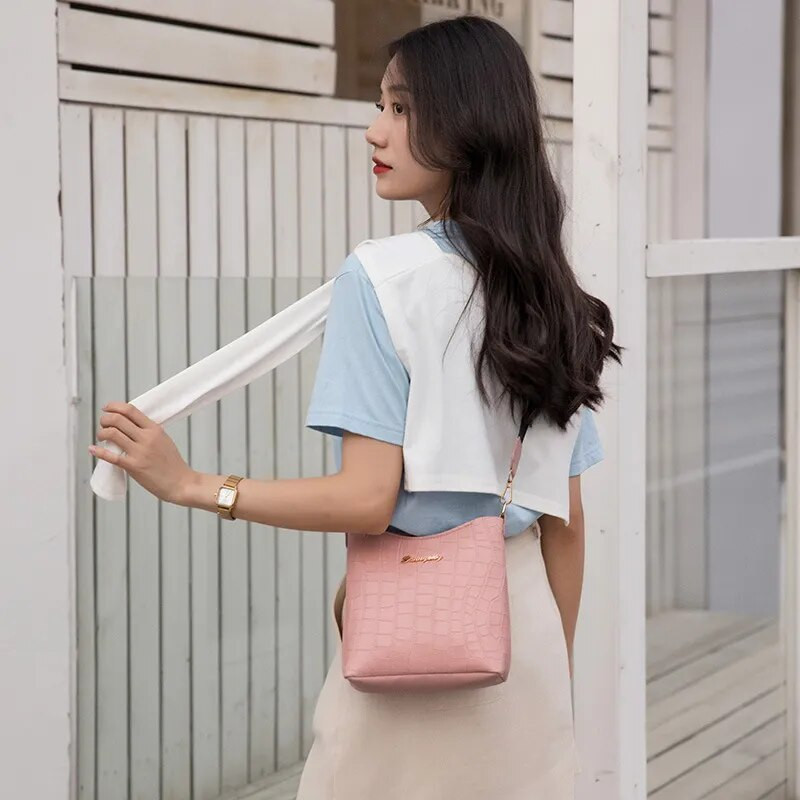 Moodne naiste õlakott Mini Crossbody Bucket käekott 2023, uus trend, naiste käekott naistele, krokodillikott