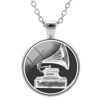 JWEIJIAO Šareni diskovi Ogrlica Disk s pločama Klasična glazba Simbol Privjesci Privjesak Hiphop Lanac noćni klubovi Punk Nakit H484