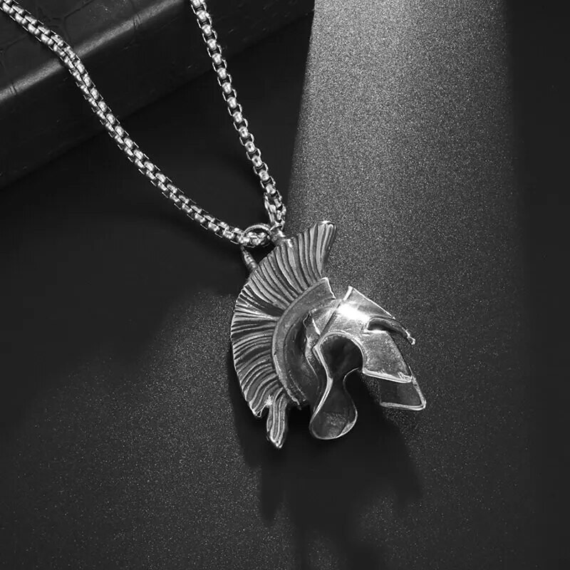 Roman Spartan Kaciga Privjesak Muška Retro Punk Rock Hip Hop Ogrlica Biciklizam Party Nakit Poklon