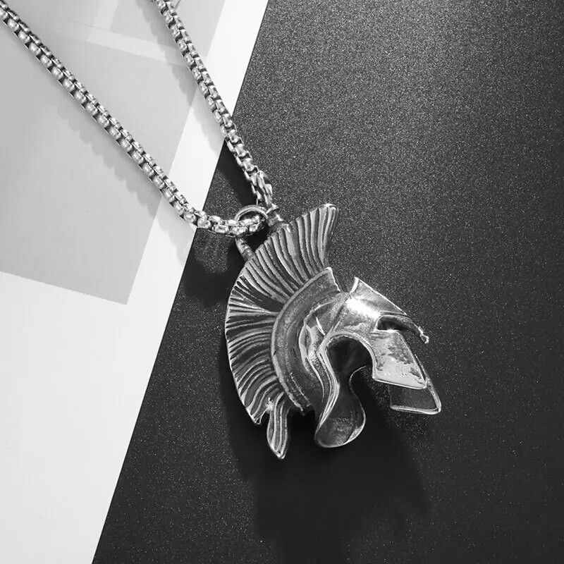 Roman Spartan Kaciga Privjesak Muška Retro Punk Rock Hip Hop Ogrlica Biciklizam Party Nakit Poklon