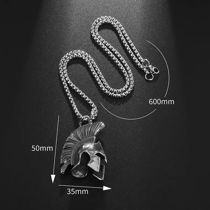 Roman Spartan Kaciga Privjesak Muška Retro Punk Rock Hip Hop Ogrlica Biciklizam Party Nakit Poklon