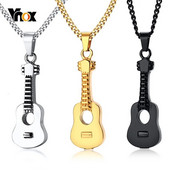 Vnox meeste kitarri stiilis tuhastamiskaelakeed mälestuskingitused ehted roostevabast terasest muusikasõbra suveniir võib olla avatud