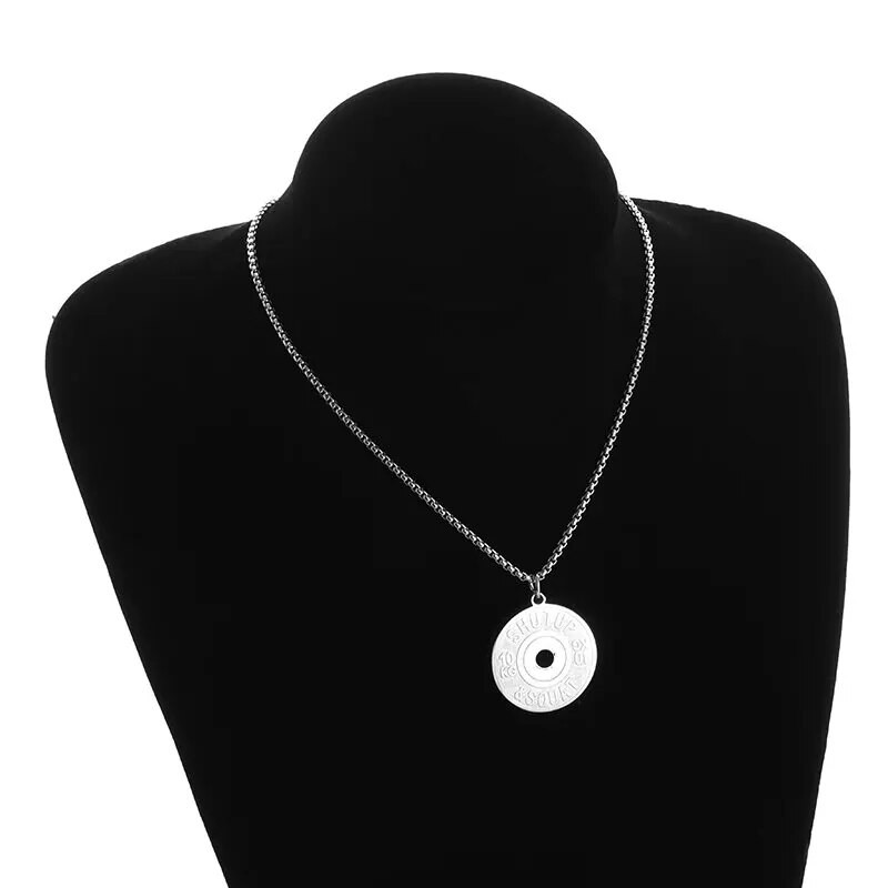 Aukštos kokybės nerūdijančio plieno 10–25–50 kg pakabukas su štangos lėkštėmis, fitneso įranga