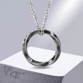 Κολιέ Vnox Viking Rune Mobius για άνδρες Γυναικεία, Vintage μενταγιόν Nordic Almut από ανοξείδωτο ατσάλι, κοσμήματα Unisex Casual Collar