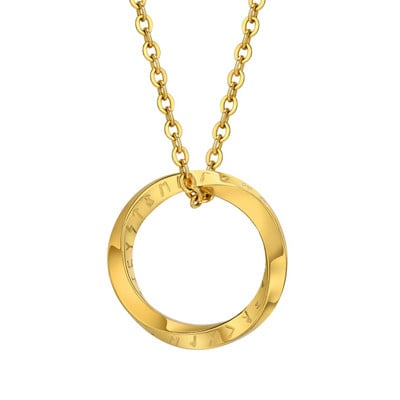 Κολιέ Vnox Viking Rune Mobius για άνδρες Γυναικεία, Vintage μενταγιόν Nordic Almut από ανοξείδωτο ατσάλι, κοσμήματα Unisex Casual Collar