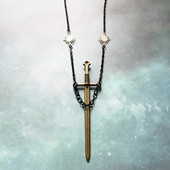 Ogrlica Valkira Gotički mač Ogrlica Bodež Retro Punk Sunčani privjesak Modni novi popularni neogotički ratnički nakit za Božić
