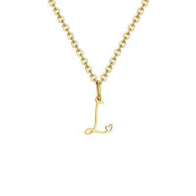 Vnox Initial κολιέ για γυναίκες κορίτσια, μενταγιόν 26 γραμμάτων AZ, κολιέ με αλυσίδα Alphabet Charm, Κομψό Κολάρο Boho