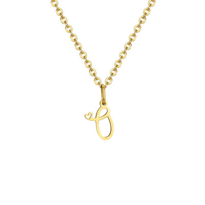 Vnox Initial κολιέ για γυναίκες κορίτσια, μενταγιόν 26 γραμμάτων AZ, κολιέ με αλυσίδα Alphabet Charm, Κομψό Κολάρο Boho