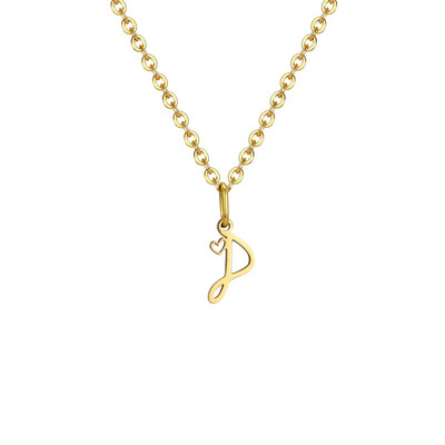 Vnox Initial κολιέ για γυναίκες κορίτσια, μενταγιόν 26 γραμμάτων AZ, κολιέ με αλυσίδα Alphabet Charm, Κομψό Κολάρο Boho