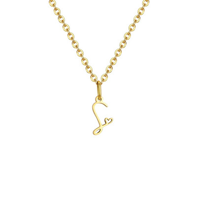 Vnox Initial κολιέ για γυναίκες κορίτσια, μενταγιόν 26 γραμμάτων AZ, κολιέ με αλυσίδα Alphabet Charm, Κομψό Κολάρο Boho