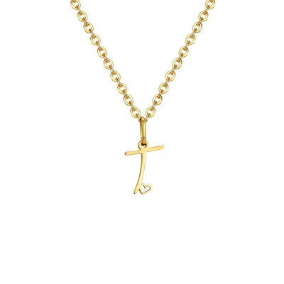 Vnox Initial κολιέ για γυναίκες κορίτσια, μενταγιόν 26 γραμμάτων AZ, κολιέ με αλυσίδα Alphabet Charm, Κομψό Κολάρο Boho