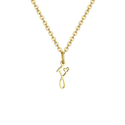 Vnox Initial κολιέ για γυναίκες κορίτσια, μενταγιόν 26 γραμμάτων AZ, κολιέ με αλυσίδα Alphabet Charm, Κομψό Κολάρο Boho