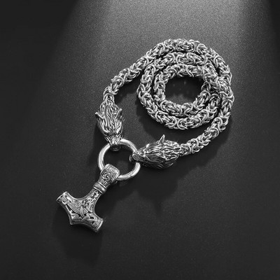 Vintage Viking Warrior Shield Ax pakabukas karoliai vyrams slavų kompaso pakabukas karoliai pankroko vakarėlio papuošalai