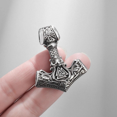Colier cu pandantiv cu nod Odin Celtics de modă de epocă Bărbați Punk zilnic Bijuterii viking clasice Odin Trinity Colier de petrecere cadou