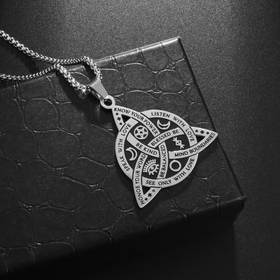 Colier cu pandantiv cu nod Odin Celtics de modă de epocă Bărbați Punk zilnic Bijuterii viking clasice Odin Trinity Colier de petrecere cadou
