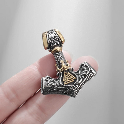 Colier cu pandantiv cu nod Odin Celtics de modă de epocă Bărbați Punk zilnic Bijuterii viking clasice Odin Trinity Colier de petrecere cadou