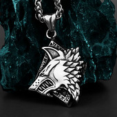 Viking Vintage Wolf Head ripats kaelakee Skandinaavia roostevabast terasest kaelakee meeste amulett ehteid kingitus
