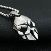 Vintage Spartan Soldier κολιέ για άντρες Punk από ανοξείδωτο ατσάλι κρανίο μενταγιόν ποδηλάτη Μοναδικό κοσμήματα φυλαχτό Δώρα Dropshipping