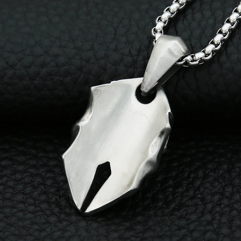Vintage Spartan Soldier κολιέ για άντρες Punk από ανοξείδωτο ατσάλι κρανίο μενταγιόν ποδηλάτη Μοναδικό κοσμήματα φυλαχτό Δώρα Dropshipping