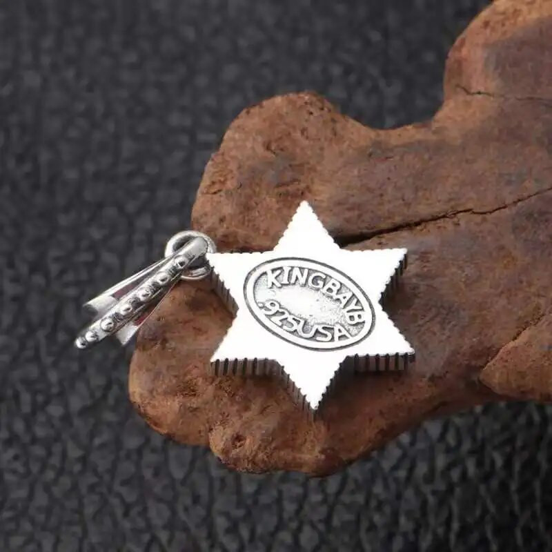 Fashion Geometric Hexagram Star of David Κολιέ Shield of David Pendant Εβραϊκά Ανδρικά και Γυναικεία Κοσμήματα μόδας