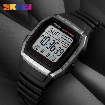 Ανδρικά ρολόγια SKMEI Digital Dual Time Sport Ανδρικά ρολόγια Chrono Αντίστροφη μέτρηση Ανδρικό ρολόι χεριού Casual ανδρικό ρολόι εξωτερικού χώρου Φωτεινό montre homme 1278