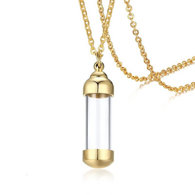 Vnox võib avada õõnestoru kaelakeed naistele meestele urn tuhk tuhastamise mälestusripatsid roostevabast terasest unisex kingitused ehted