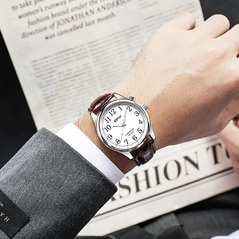 Šviečiantis laikrodžio ciferblatas, pilnai šviečiantis 40 mm lengvo skaitytuvo plieninis dirželis 3ATM