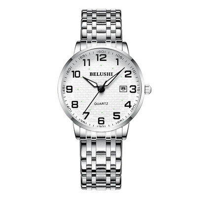 UTHAI H10 eakate käekellad veekindlad, suur number, 41 mm sihverplaat, kerge luksuslik kullast terasest käekell meeste moodne kvarts käekell.
