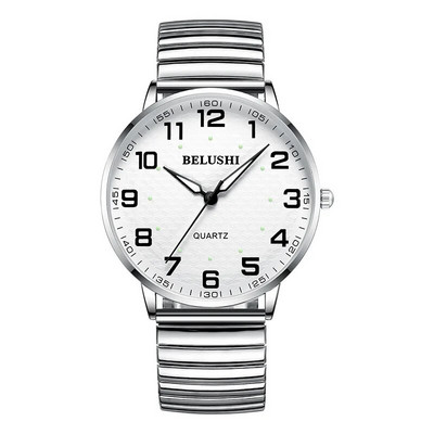 UTHAI H10 eakate käekellad veekindlad, suur number, 41 mm sihverplaat, kerge luksuslik kullast terasest käekell meeste moodne kvarts käekell.