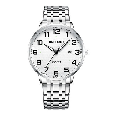 UTHAI H10 eakate käekellad veekindlad, suur number, 41 mm sihverplaat, kerge luksuslik kullast terasest käekell meeste moodne kvarts käekell.