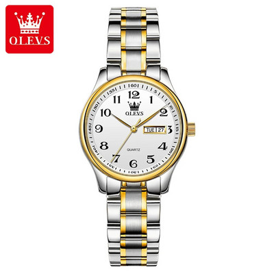 Šveitsi luksusbränd OLEVS meeste kvartskell araabia numbritega roostevabast terasest veekindel kalender Käekell Meestele Kingitused isale