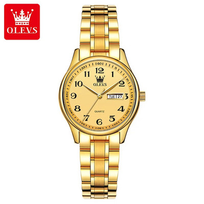 Šveitsi luksusbränd OLEVS meeste kvartskell araabia numbritega roostevabast terasest veekindel kalender Käekell Meestele Kingitused isale