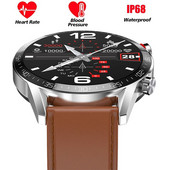 Sport Smart Watch Full Round HD ekraan 22 mm Naiste BT Call Fitness Monitor Meeste IP68 Veekindel moodne nutikell IOS Androidile