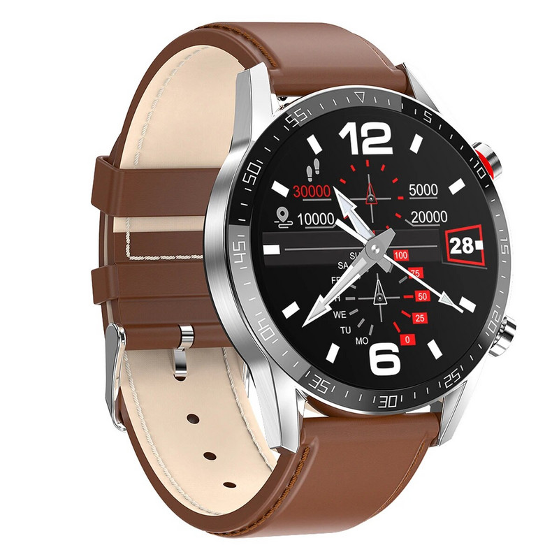 Sport Smart Watch Full Round HD ekraan 22 mm Naiste BT Call Fitness Monitor Meeste IP68 Veekindel moodne nutikell IOS Androidile