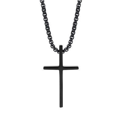 Vnoxi lihtsad unisex-rist kaelakeed, tavaline roostevabast terasest ripats naistele, meestele, Kristuse palvekrae, reguleeritav kastekett