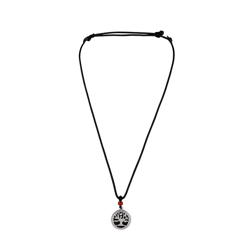 Uus 2023. aastal Trend Meeste elupuu ripatsikaelakee Hiphop roostevabast terasest ümmargune mündist köis kaelakett meeste moeehtetele