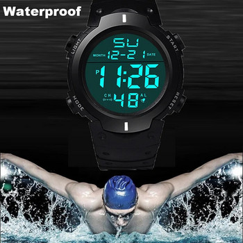 Мъжки спортни LED часовници Топ марка мъжки дигитален часовник Мултифункционален гумен мъж Fitnes Спортист Електронен часовник Reloj