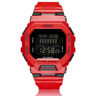 Νέα Ανδρικά Ψηφιακά Ρολόγια OHSEN Green Hombre 5ATM Dive Man ανδρικά αθλητικά ρολόγια χειρός Ρολόγια χειρός Αντρικό ρολόι Reloj Masculino