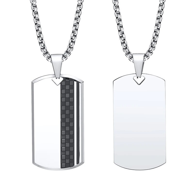 Μοντέρνο ανδρικό κρεμαστό κολιέ από ανοξείδωτο ατσάλι με ετικέτα σκύλου Δώρο για αυτόν Μόδα μόδα κοσμήματα Δωρεάν αποστολή