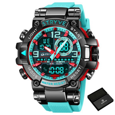 Ανδρικό αδιάβροχο αθλητικό ρολόι χειρός STRYVE Κορυφαίας επωνυμίας Στρατιωτικά ηλεκτρονικά ρολόγια Ανδρικά δώρα υψηλής ποιότητας