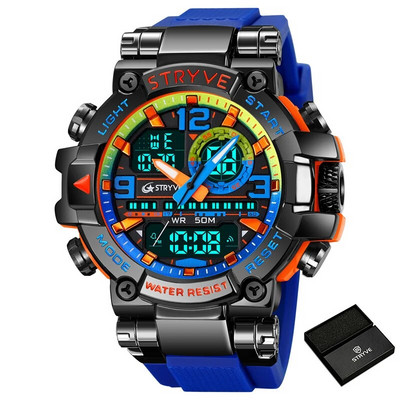 Ανδρικό αδιάβροχο αθλητικό ρολόι χειρός STRYVE Κορυφαίας επωνυμίας Στρατιωτικά ηλεκτρονικά ρολόγια Ανδρικά δώρα υψηλής ποιότητας