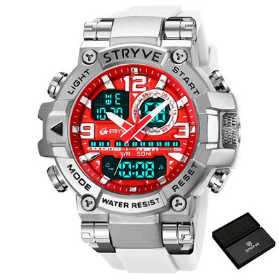 Ανδρικό αδιάβροχο αθλητικό ρολόι χειρός STRYVE Κορυφαίας επωνυμίας Στρατιωτικά ηλεκτρονικά ρολόγια Ανδρικά δώρα υψηλής ποιότητας