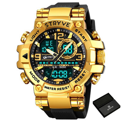 Ανδρικό αδιάβροχο αθλητικό ρολόι χειρός STRYVE Κορυφαίας επωνυμίας Στρατιωτικά ηλεκτρονικά ρολόγια Ανδρικά δώρα υψηλής ποιότητας