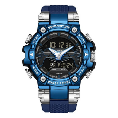 SANDA 2023 Αθλητικά ανδρικά ρολόγια Κορυφαίας επωνυμίας Πολυτελές ρολόι από χαλαζία ανδρικό αδιάβροχο S Shock Ανδρικό ρολόι relogio masculino 3186