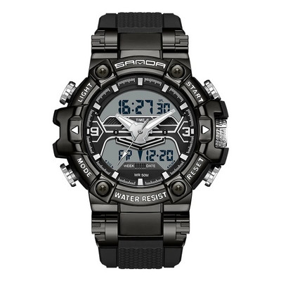 SANDA 2023 Αθλητικά ανδρικά ρολόγια Κορυφαίας επωνυμίας Πολυτελές ρολόι από χαλαζία ανδρικό αδιάβροχο S Shock Ανδρικό ρολόι relogio masculino 3186
