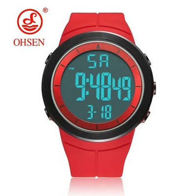 Ψηφιακά ανδρικά ρολόγια Μαύρα 50M Diving Tactical Wristwatch Big Dial Αδιάβροχο ηλεκτρονικά Led Military Clocks Χρονόμετρο συναγερμού